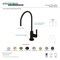 Kingston Brass KS8190CTL 1/4 Turn Water Filtration Faucet, Matte Black KS8190CTL - alternate 2